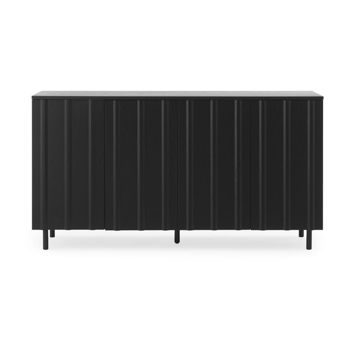 Rib bijzettafel 45x159 cm - Soft Black - Normann Copenhagen