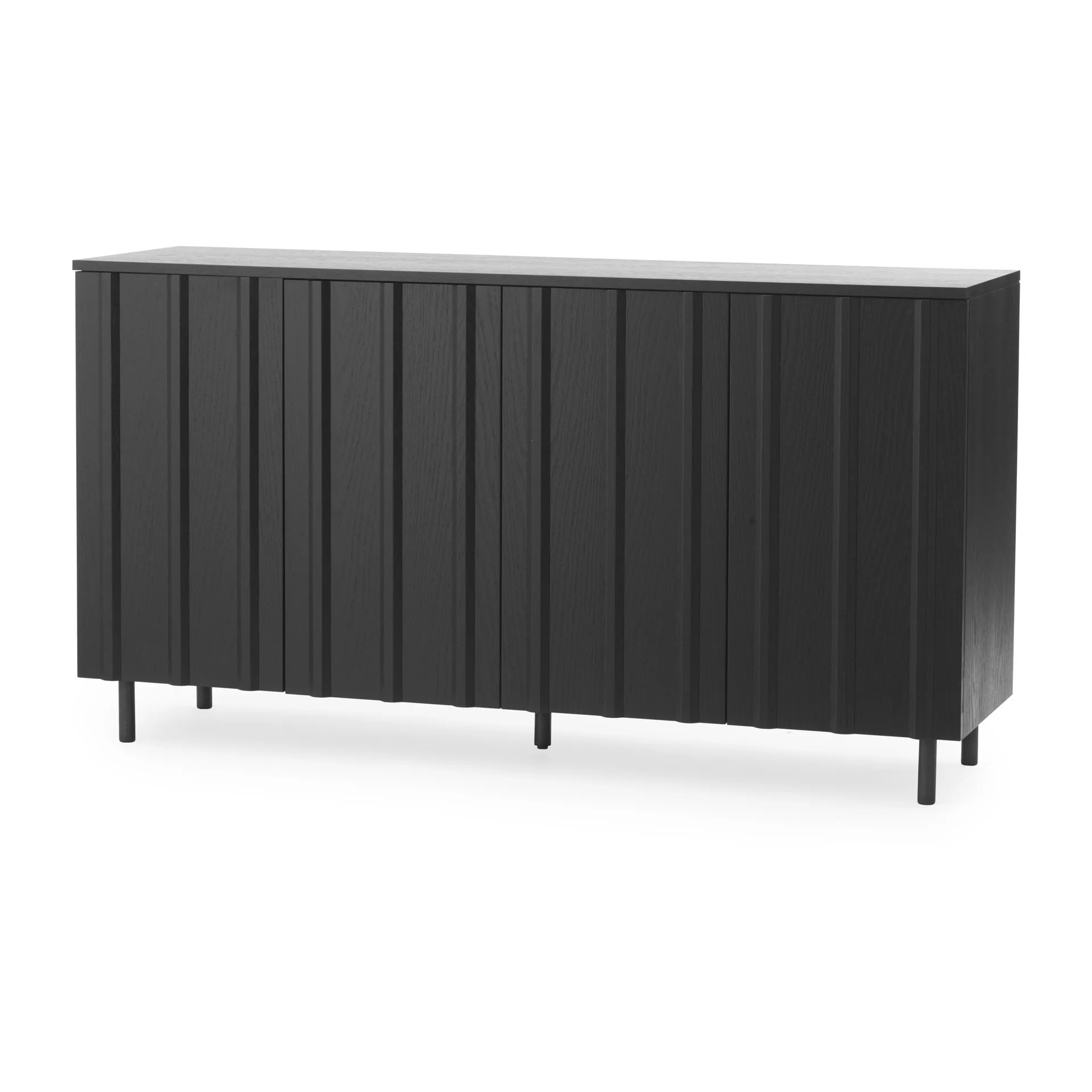 Rib bijzettafel 45x159 cm, Soft Black Normann Copenhagen