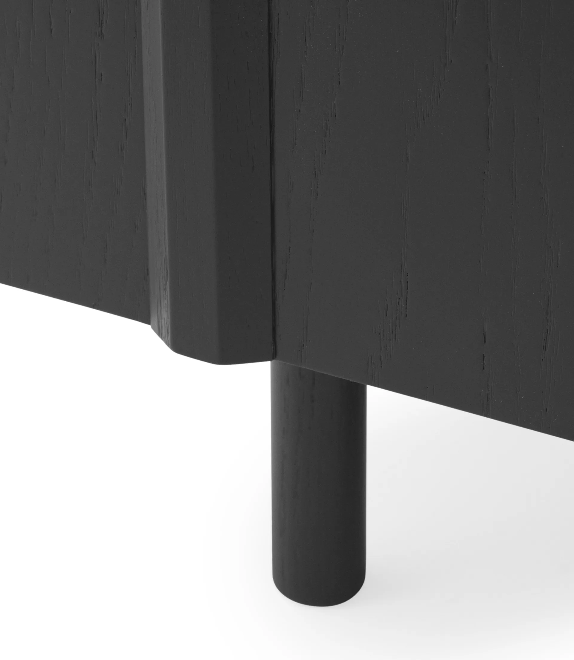 Rib bijzettafel 45x159 cm, Soft Black Normann Copenhagen