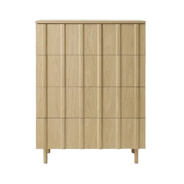 Rib commode 4 lades, Oak Normann Copenhagen