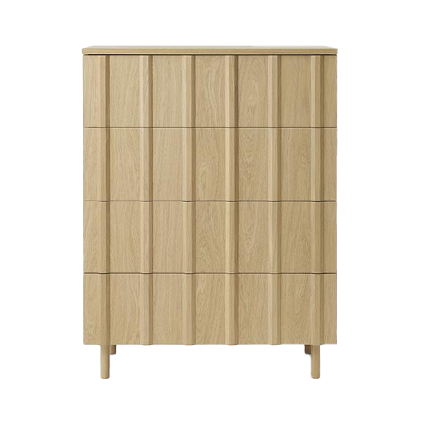 Normann Copenhagen Rib commode 4 lades Oak | Scandinavisch Interieur | Ladekasten & dressoirs | Beige