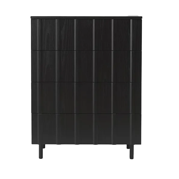Rib commode 4 lades, Soft Black Normann Copenhagen