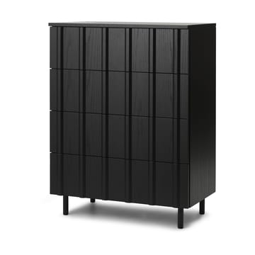 Rib commode 4 lades - Soft Black - Normann Copenhagen