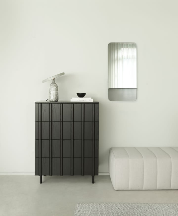 Rib commode 4 lades, Soft Black Normann Copenhagen