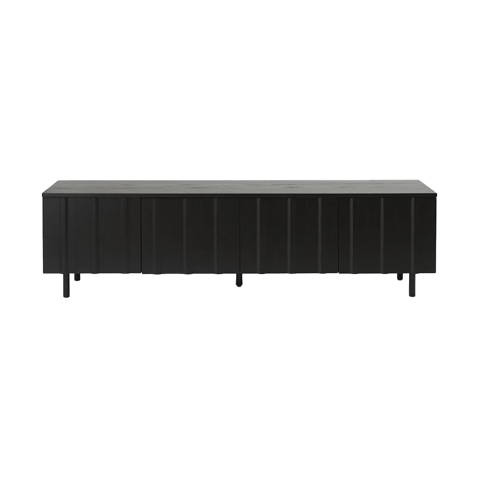 Rib dressoir laag, Soft Black Normann Copenhagen