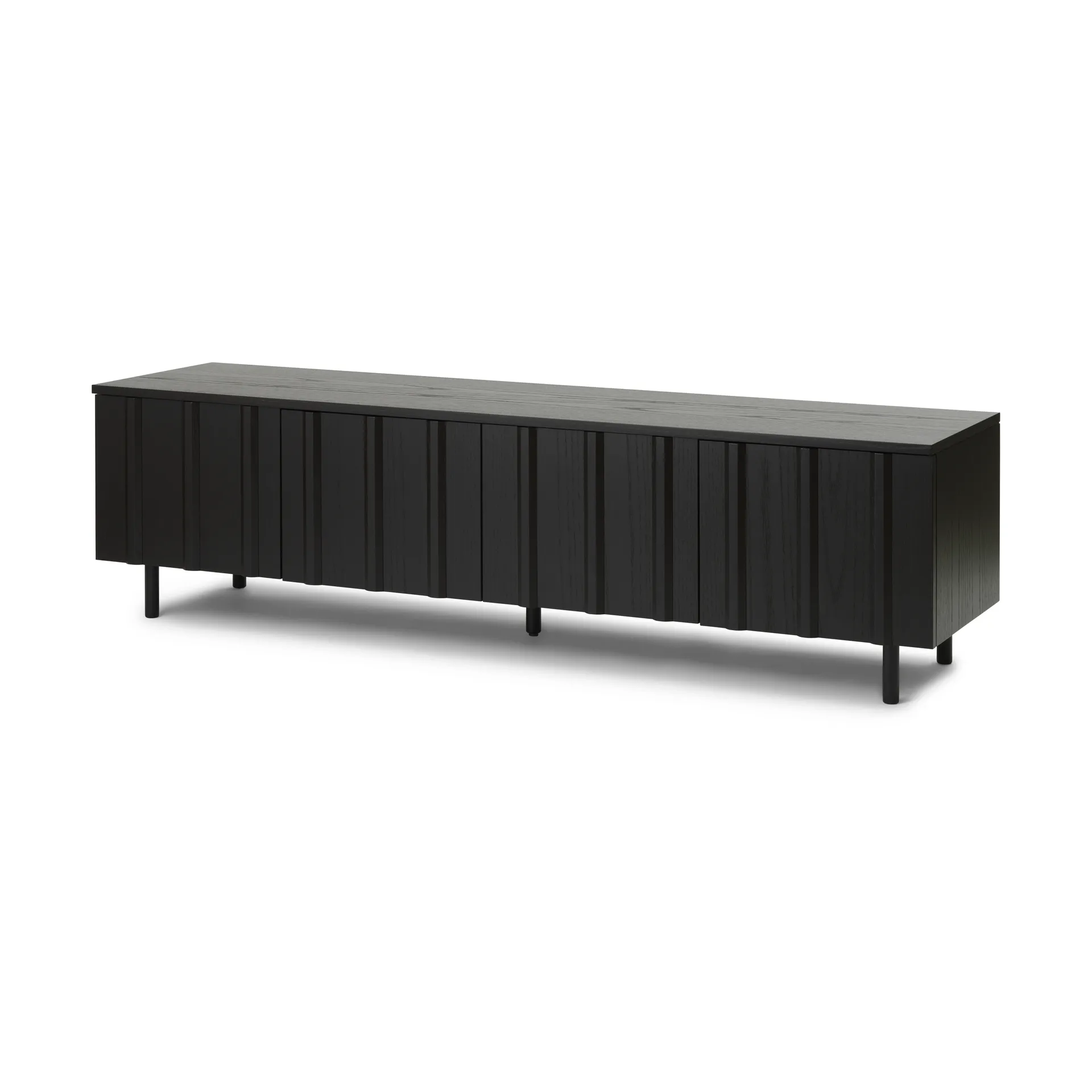 Rib dressoir laag, Soft Black Normann Copenhagen