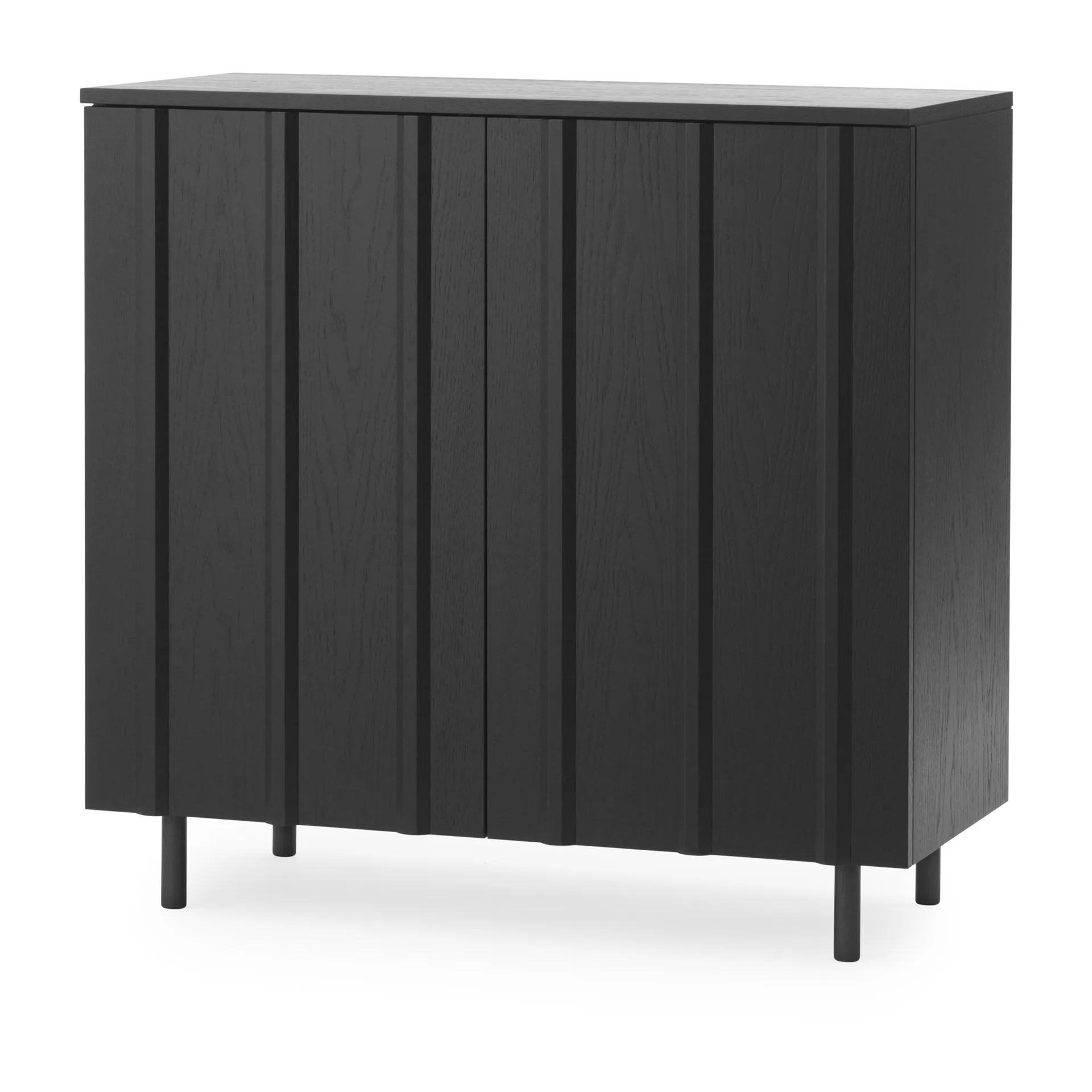 Rib kast 96x98,5 cm, Soft Black Normann Copenhagen