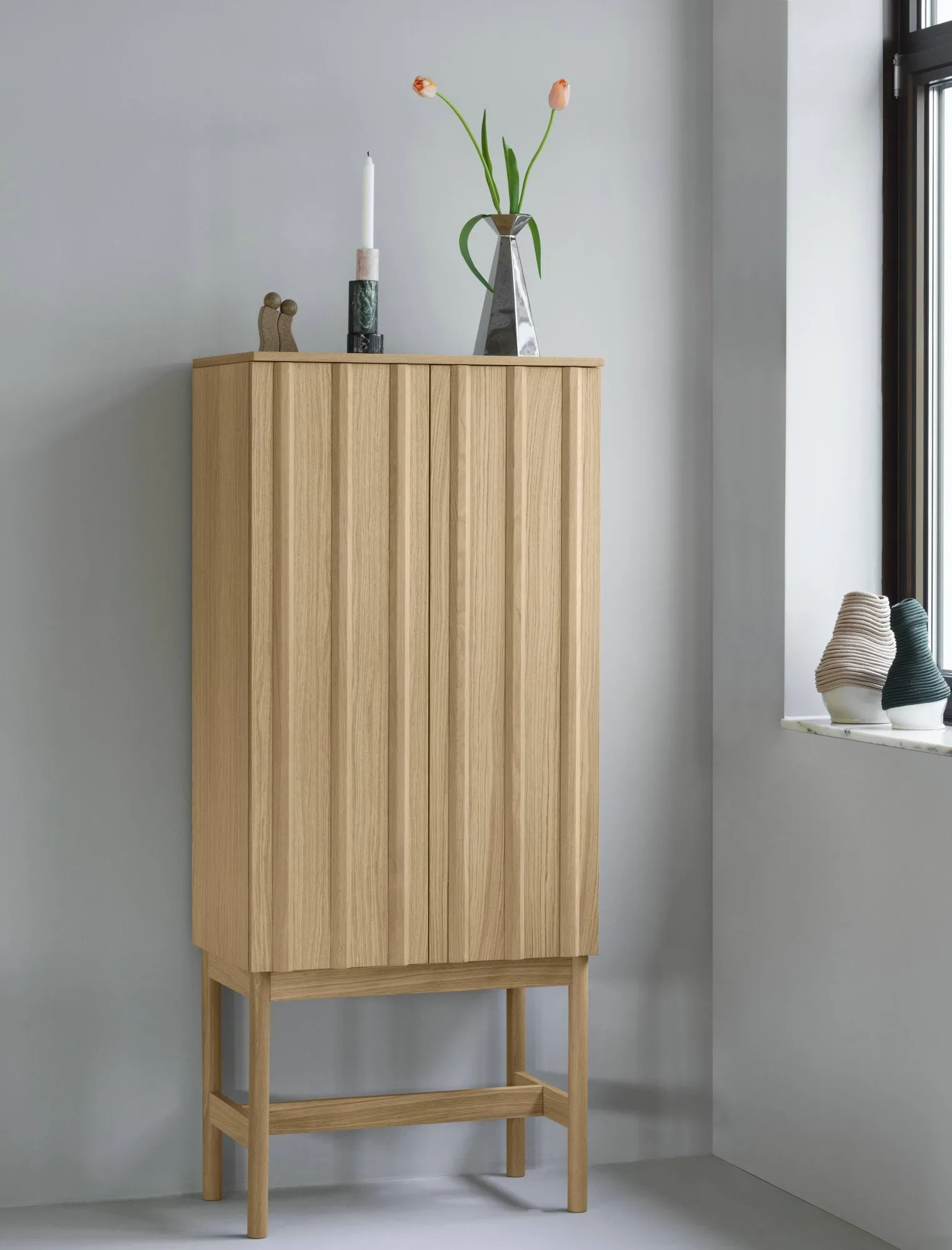 Rib kast, Eiken, 166,5x70x43 cm Normann Copenhagen