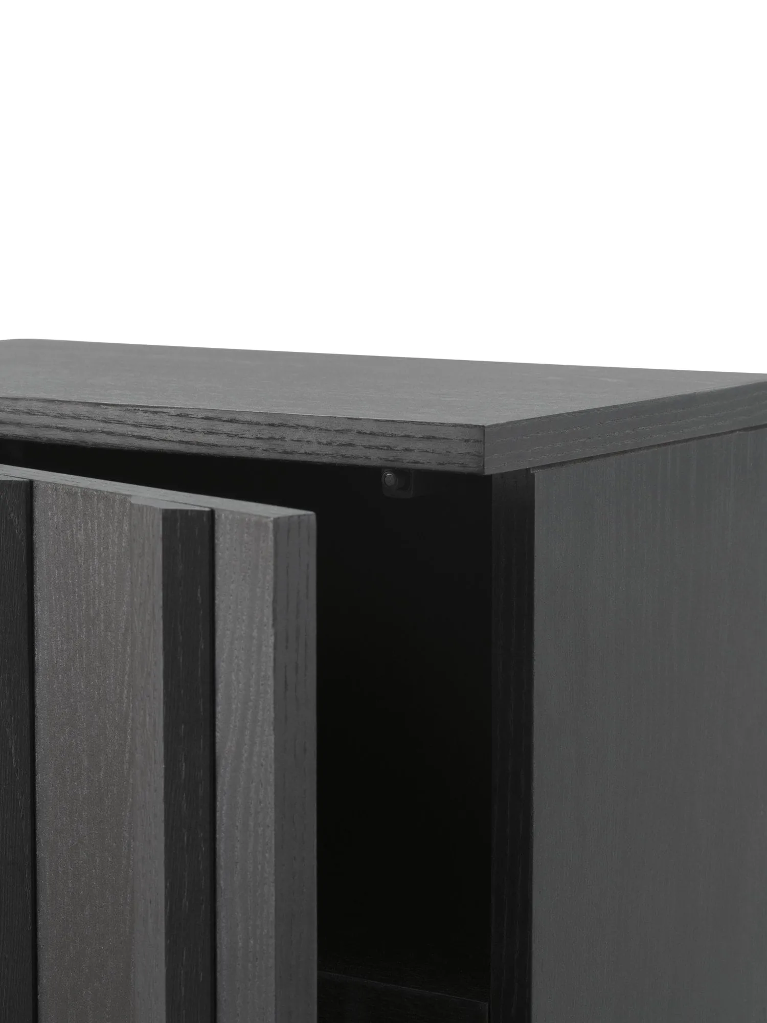 Rib kast, Zacht zwart, 166,5x70x43 cm Normann Copenhagen