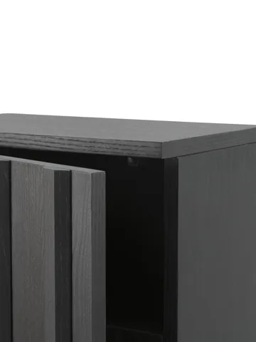Rib kast - Zacht zwart, 166,5x70x43 cm - Normann Copenhagen