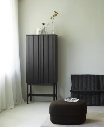Rib kast - Zacht zwart, 166,5x70x43 cm - Normann Copenhagen