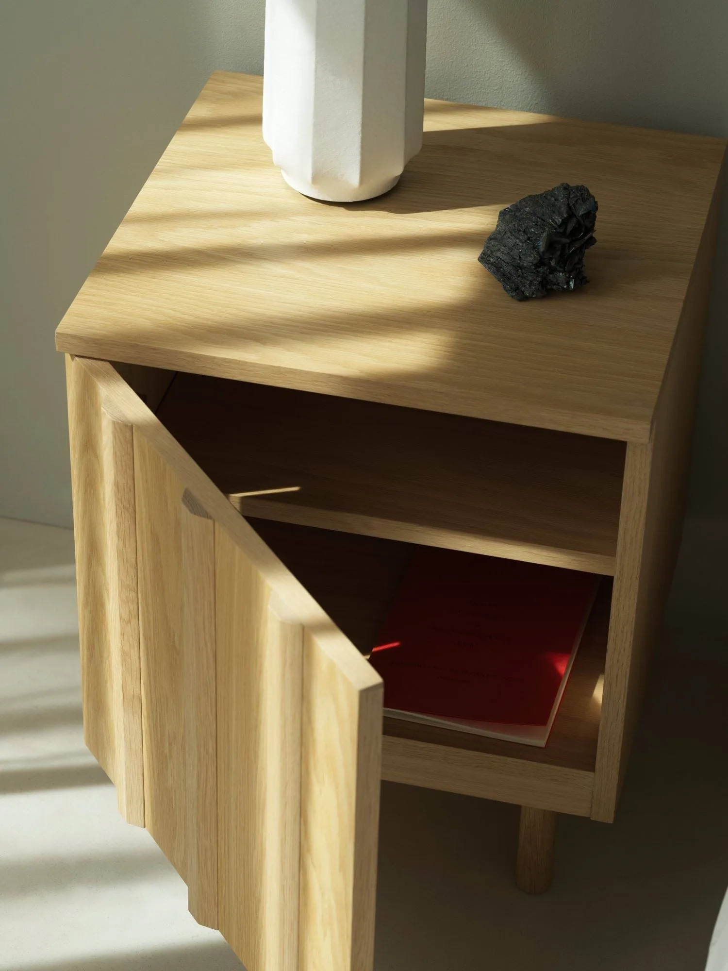 Rib nachtkastje, Eiken, 52x42x40 cm Normann Copenhagen