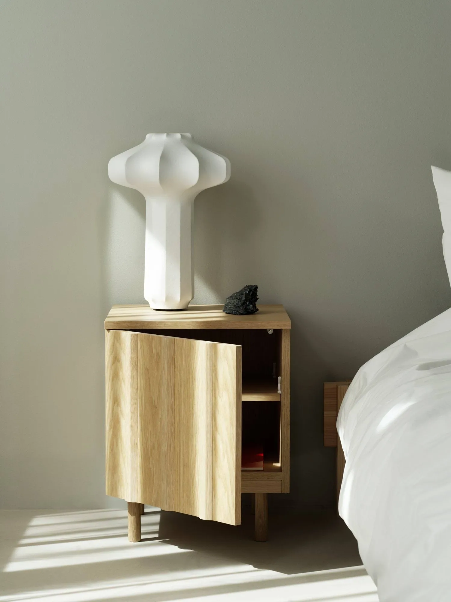 Rib nachtkastje, Eiken, 52x42x40 cm Normann Copenhagen