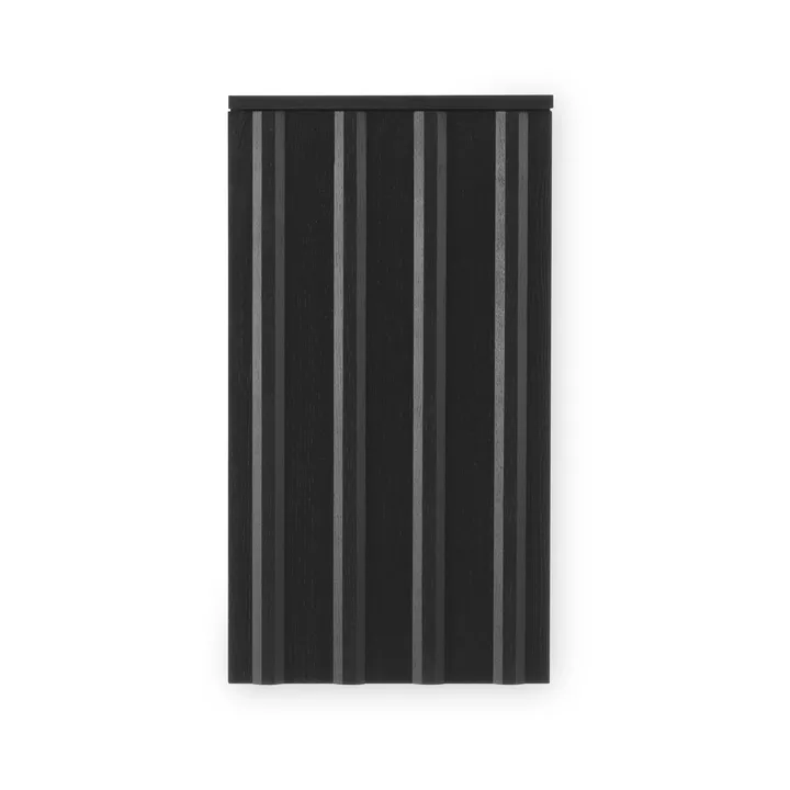 Rib wandkast - Zacht zwart, 73x40x23 cm - Normann Copenhagen
