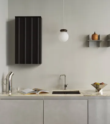 Rib wandkast - Zacht zwart, 73x40x23 cm - Normann Copenhagen