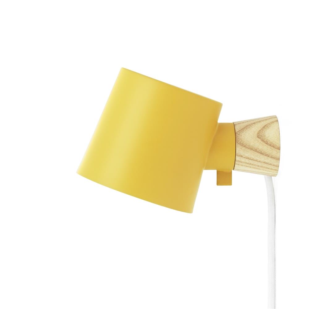 Normann Copenhagen Rise wandlamp geel