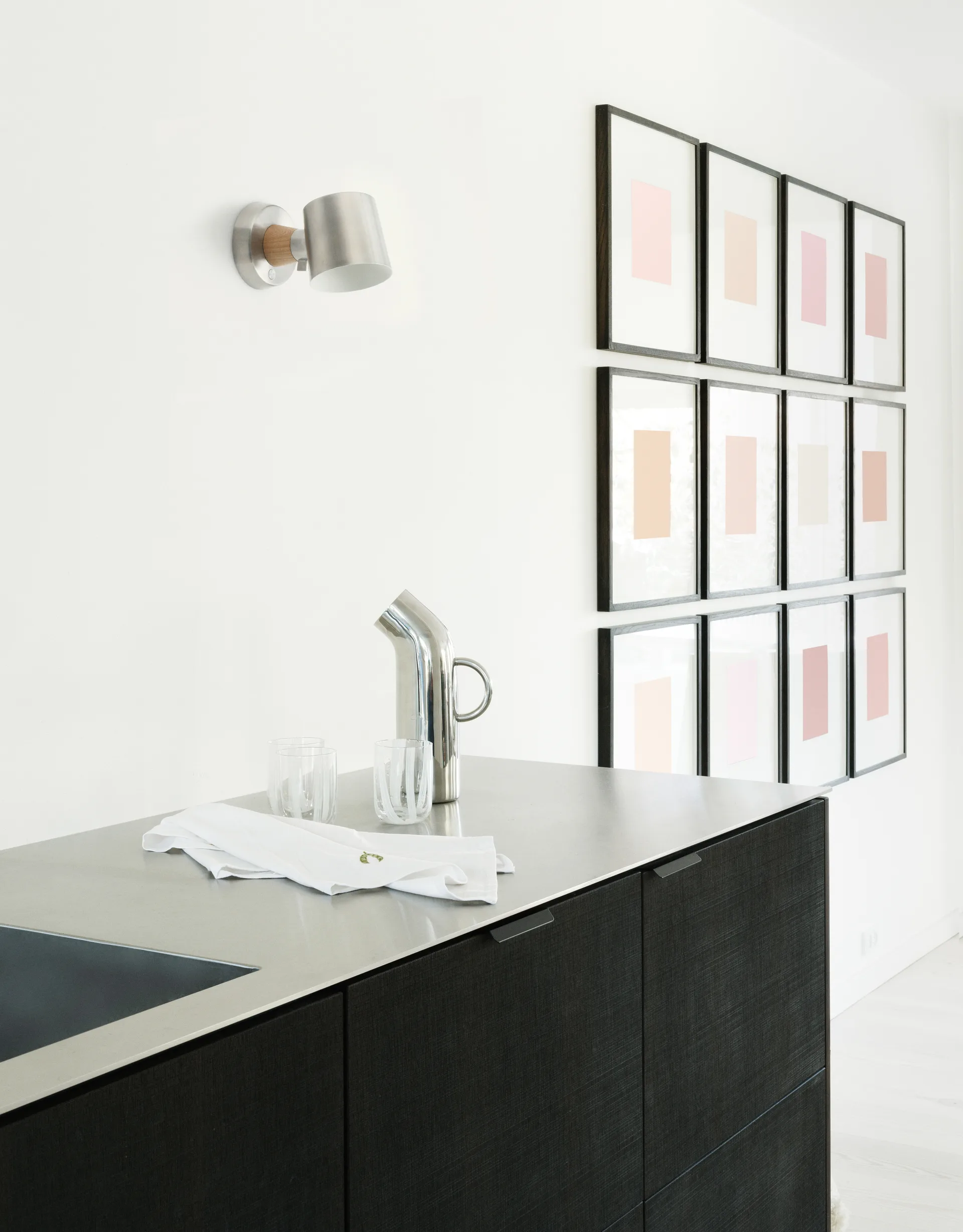 Rise wandlamp vaste installatie, Roestvrij staal Normann Copenhagen