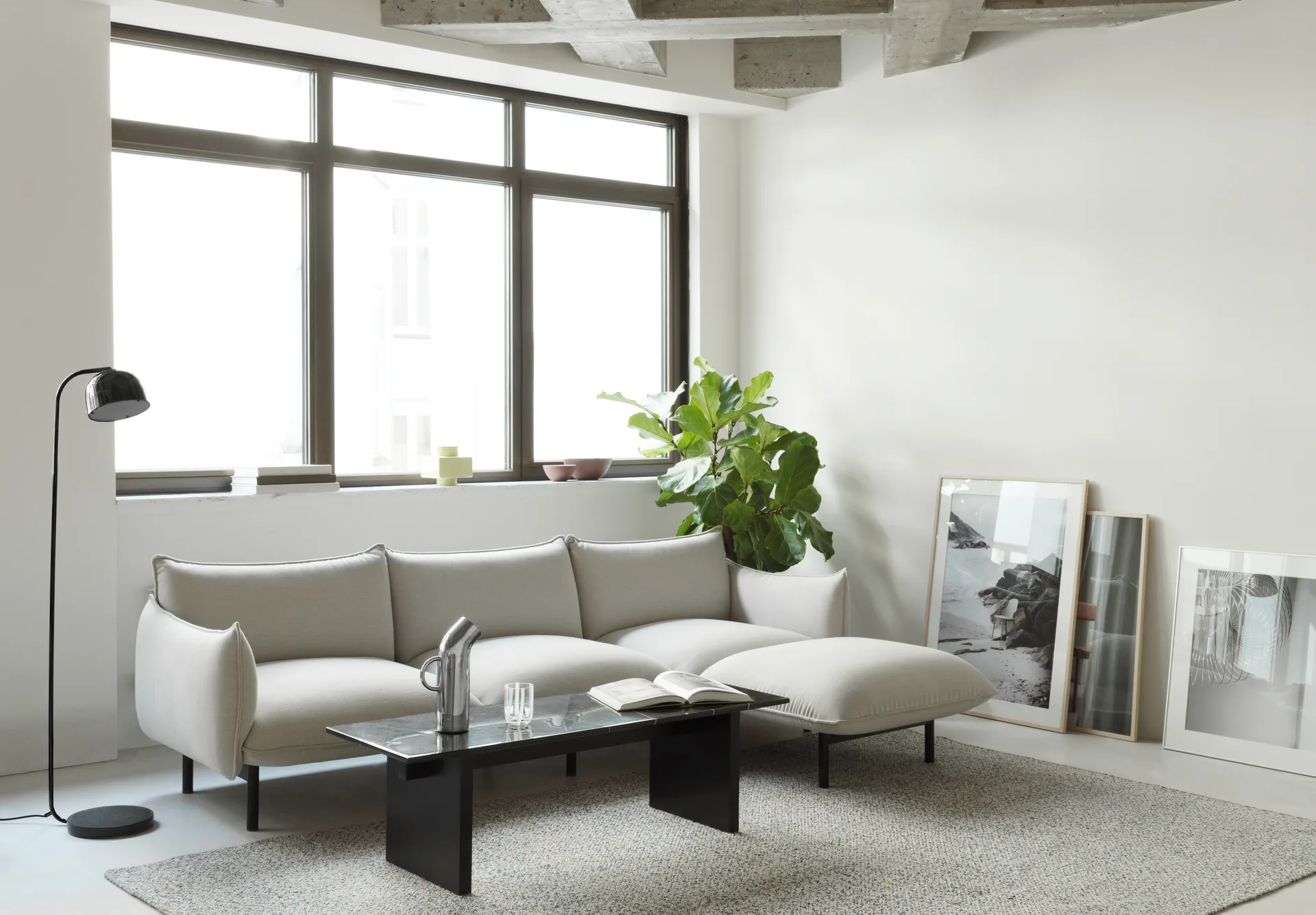 Solid Table salontafel 130x38,5x40 cm, Black Normann Copenhagen