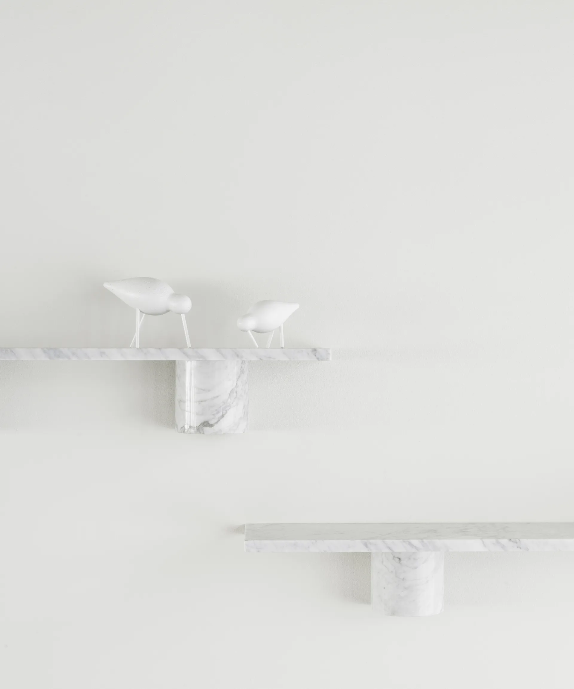 Sten Shelf wandplank 80 cm, White marble Normann Copenhagen