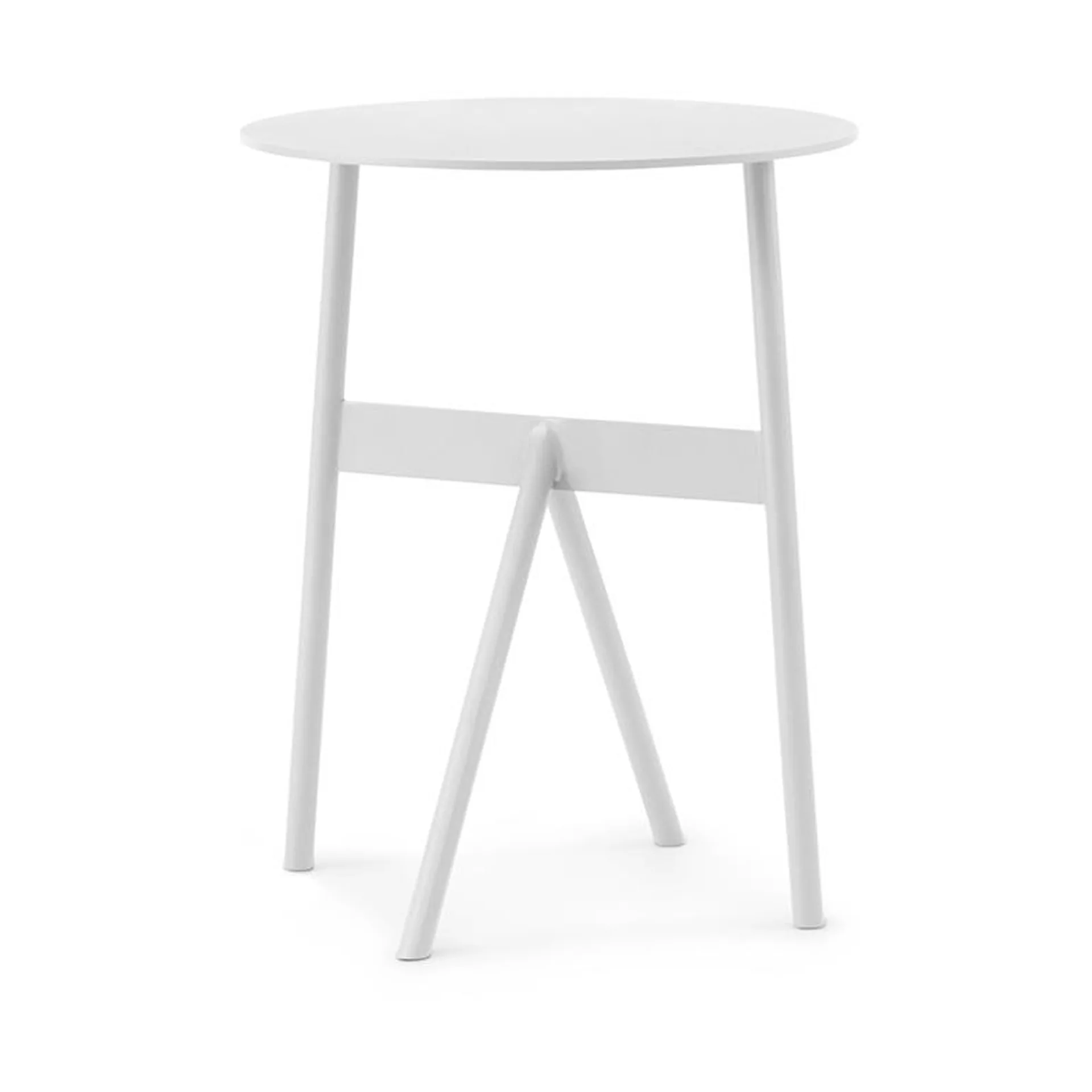 Stock Table bijzettafel Ø37 cm H:46 cm, White Normann Copenhagen