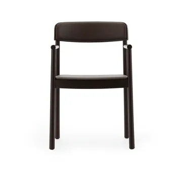 Timb armstoel - Brown ash-Ultra Leather Chocolate - Normann Copenhagen