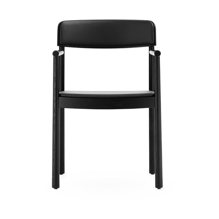 Timb armstoel met kussen - Black/ Ultra Leather - Black - Normann Copenhagen