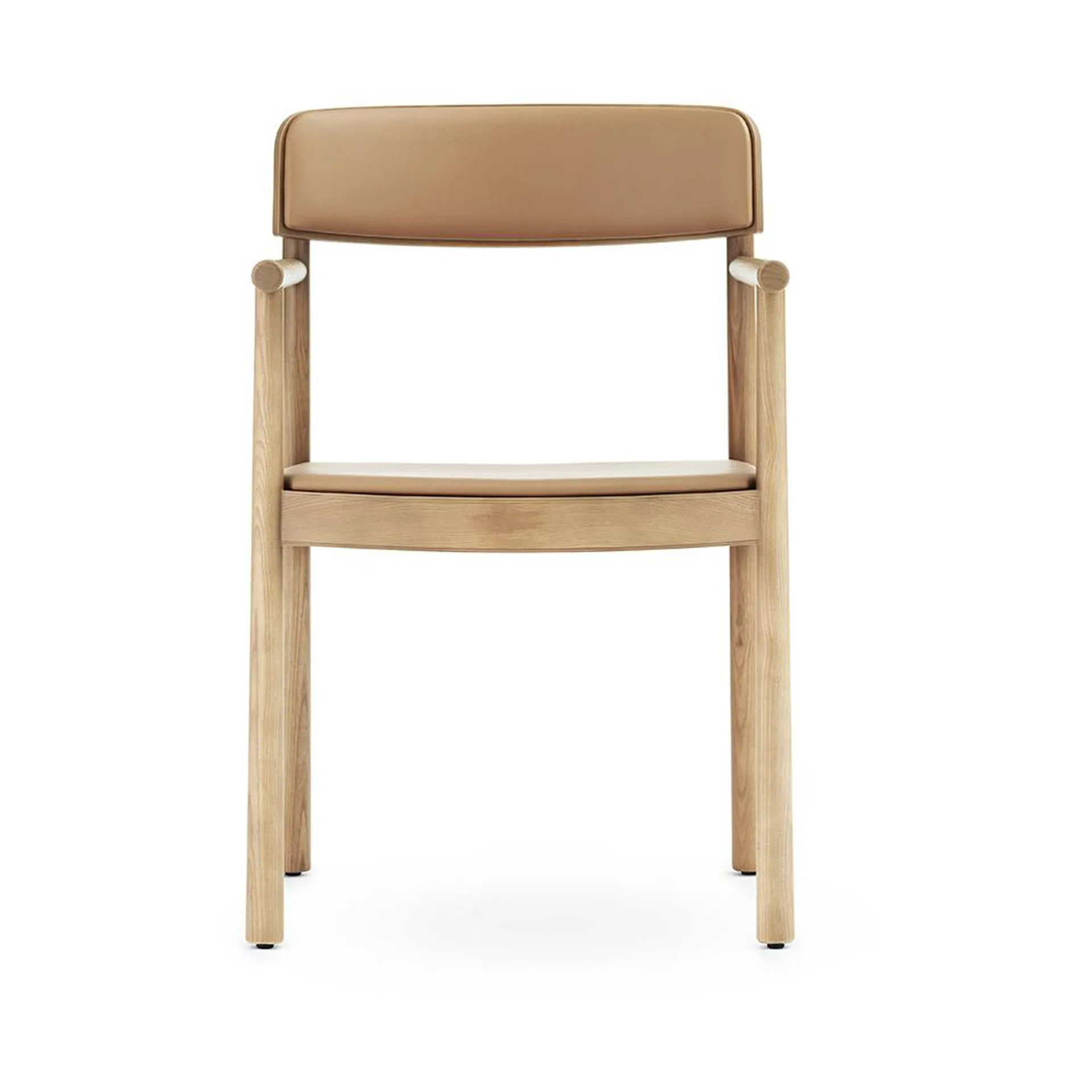 Timb armstoel met kussen, Tan/ Ultra Leather - Camel Normann Copenhagen