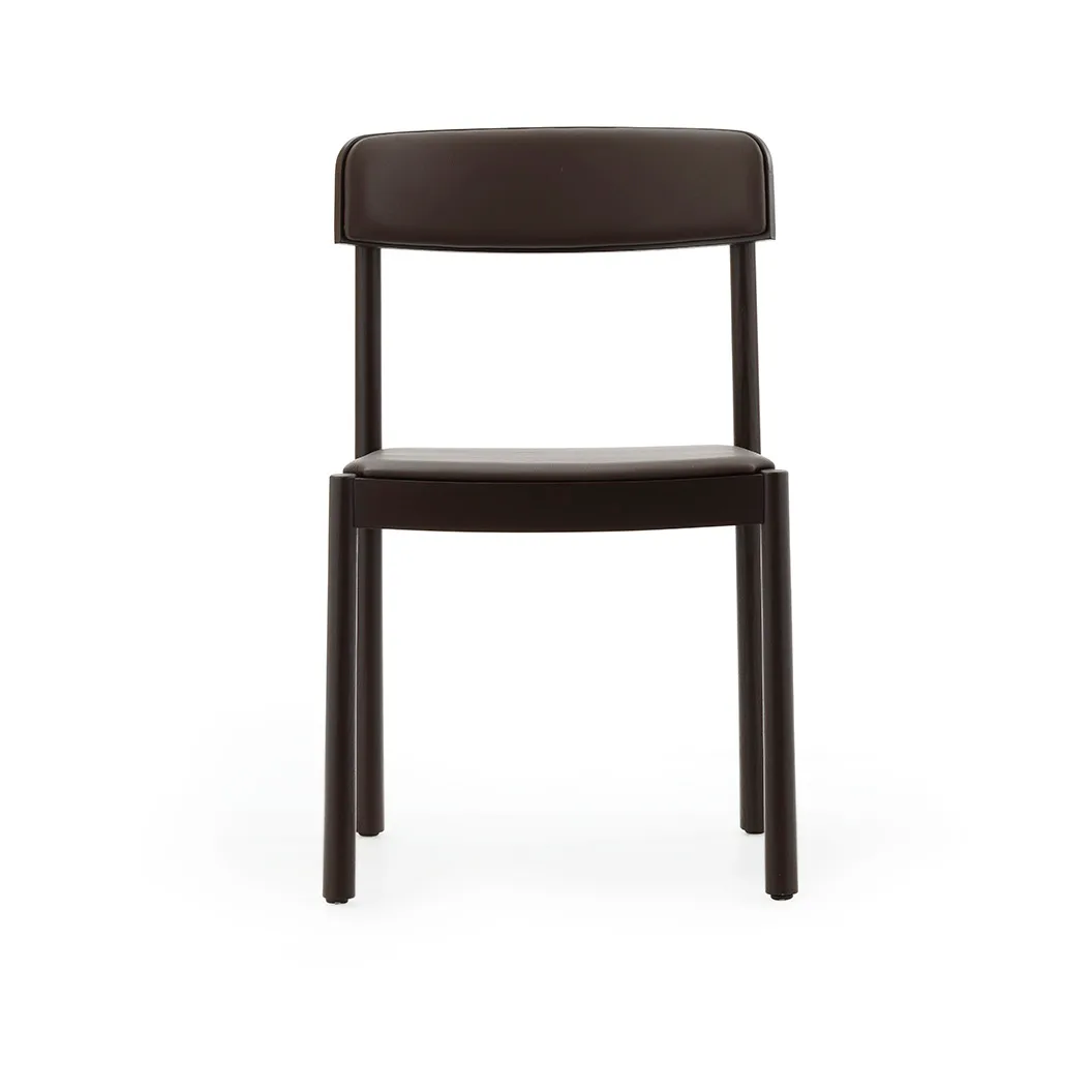 Timb stoel, Brown ash-ultra leather chocolate Normann Copenhagen