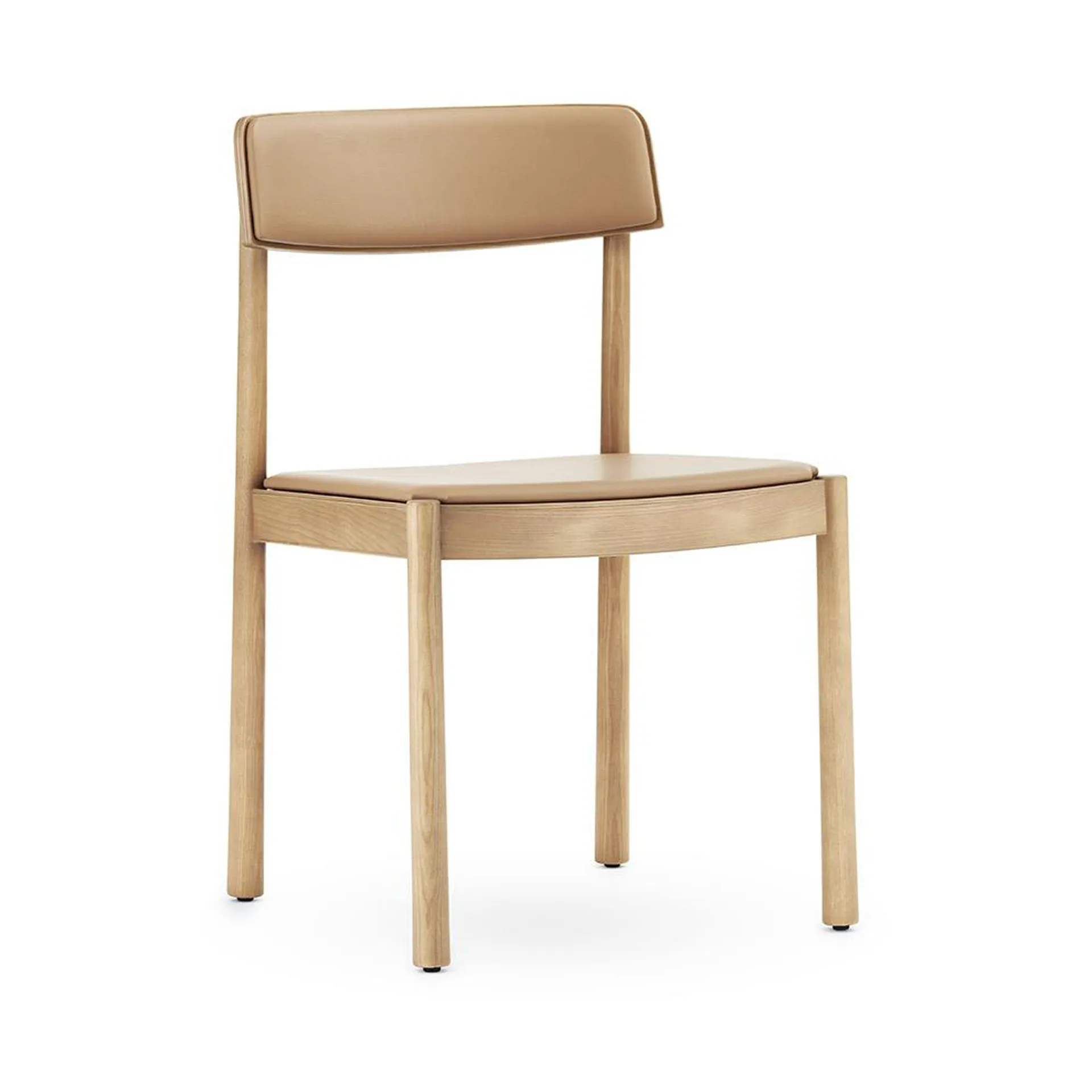 Timb stoel met kussen, Tan/ Ultra Leather - Camel Normann Copenhagen