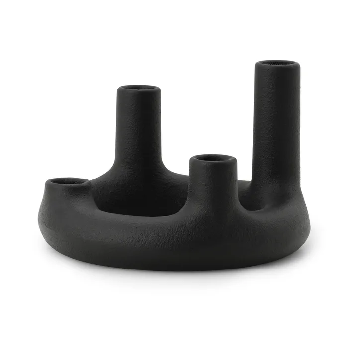 Trin kandelaar - Zwart, Ø17,7x11,8 cm - Normann Copenhagen