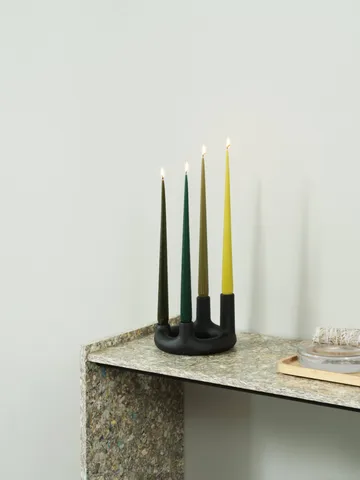Trin kandelaar - Zwart, Ø17,7x11,8 cm - Normann Copenhagen