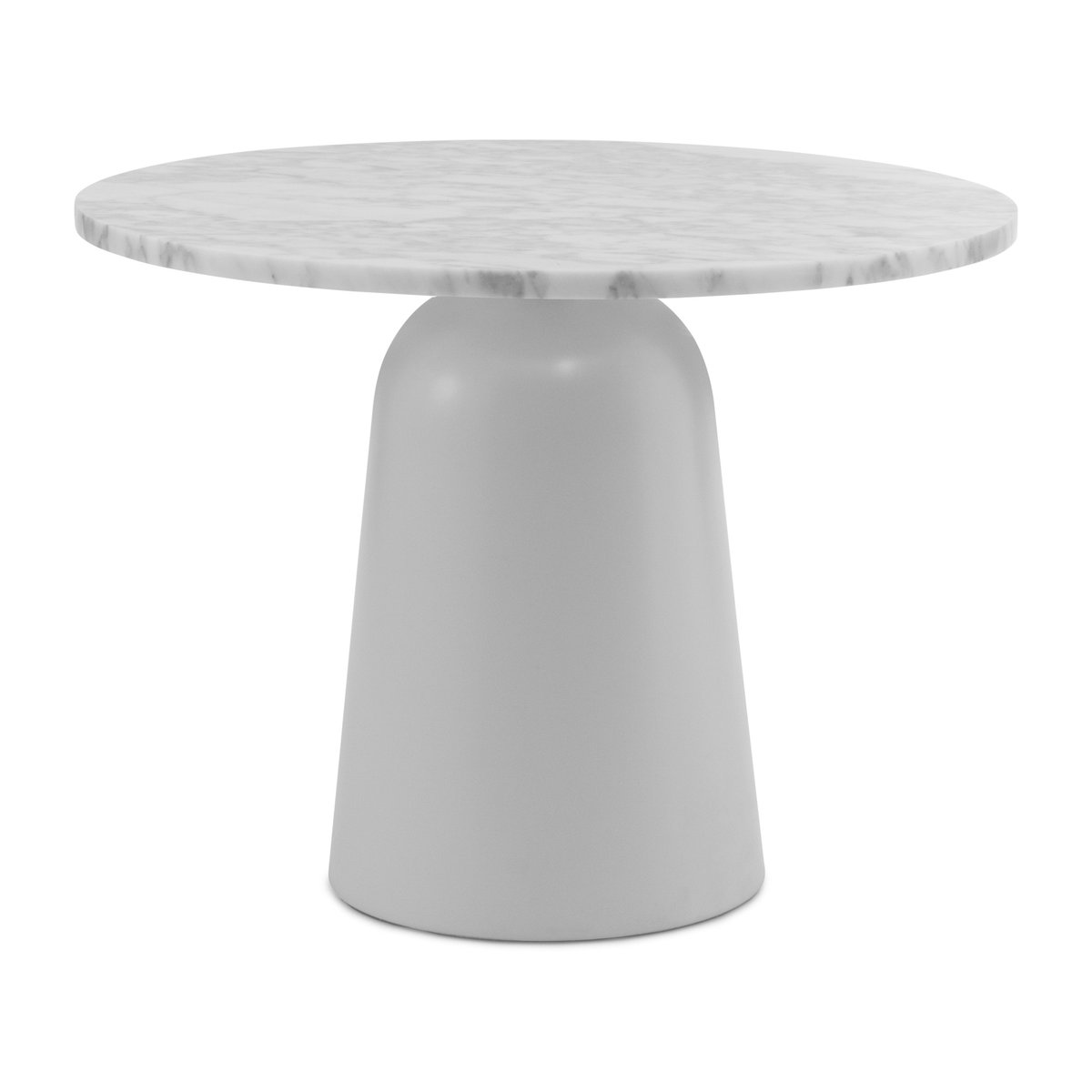 Normann Copenhagen Turn verstelbare tafel Ø55 cm Wit marmer