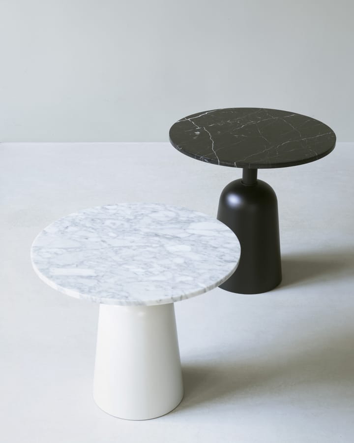 Turn verstelbare tafel Ø55 cm, Wit marmer Normann Copenhagen