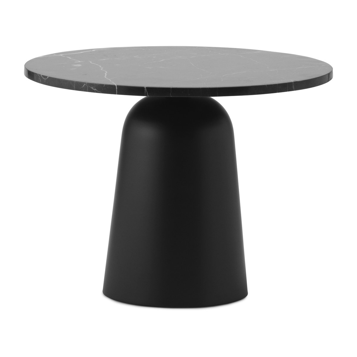 Normann Copenhagen Turn verstelbare tafel Ø55 cm Zwart marmer