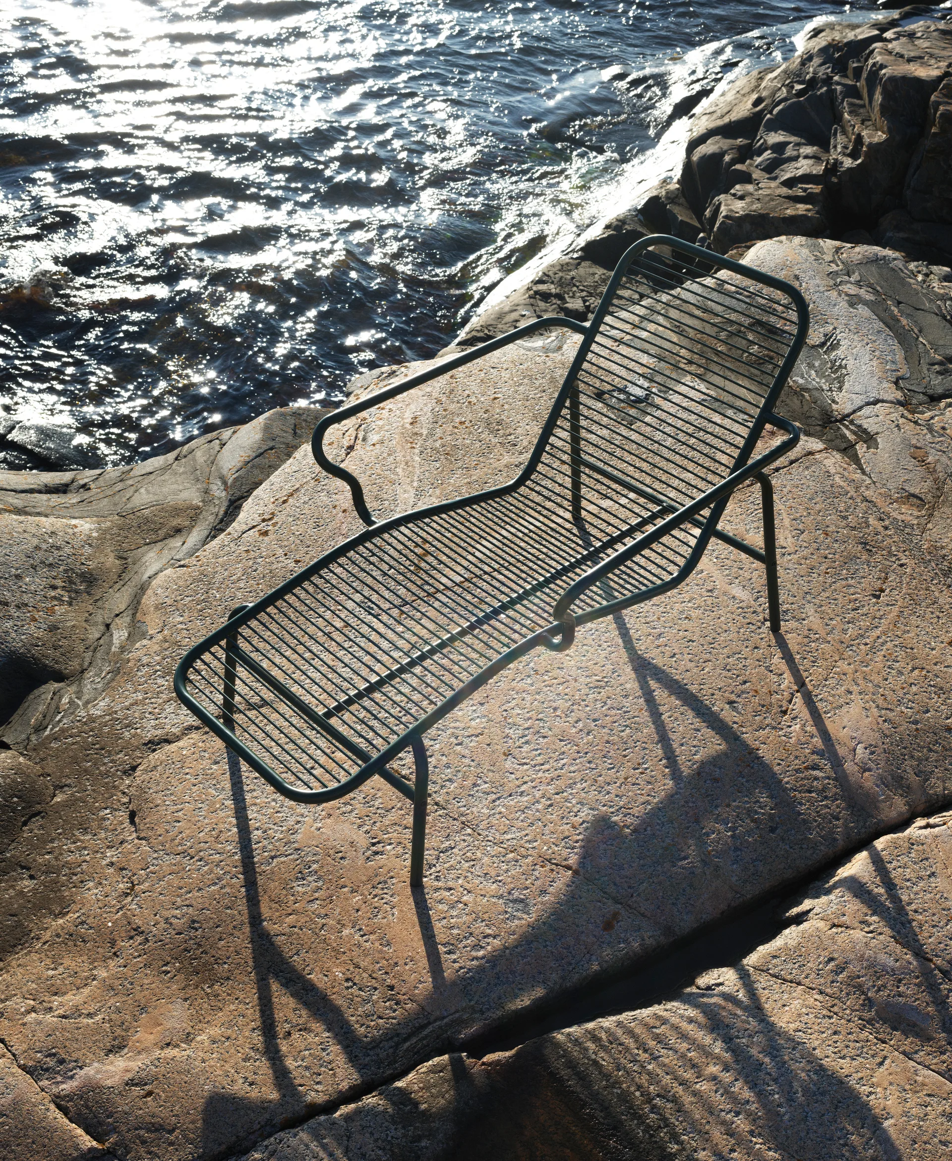 Vig Chaise Lounge ligstoel, Green Normann Copenhagen