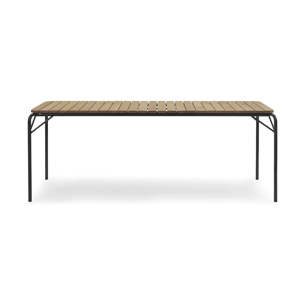 Vig Robinia eettafel 90x200 cm, Black Normann Copenhagen