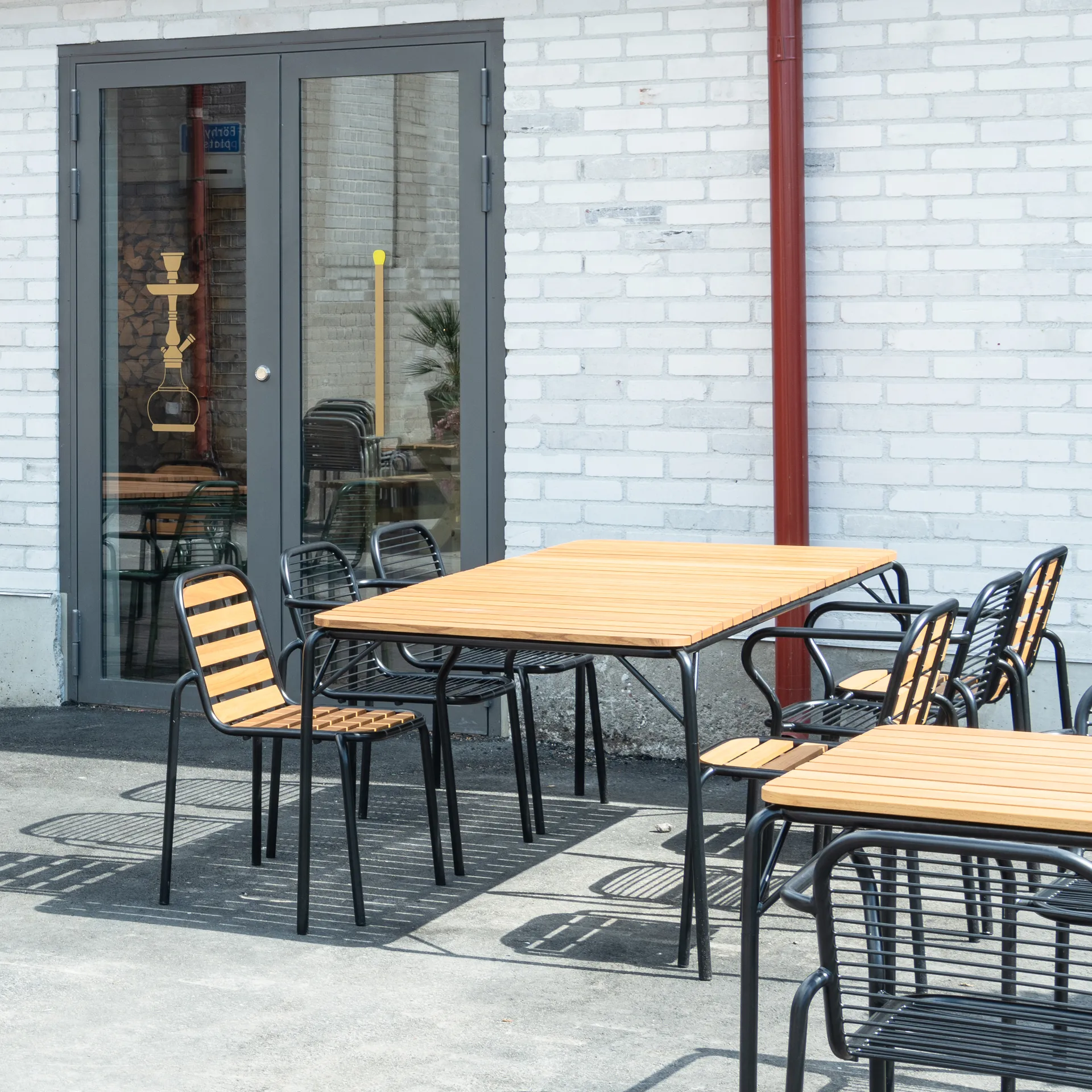 Vig Robinia eettafel 90x200 cm, Black Normann Copenhagen