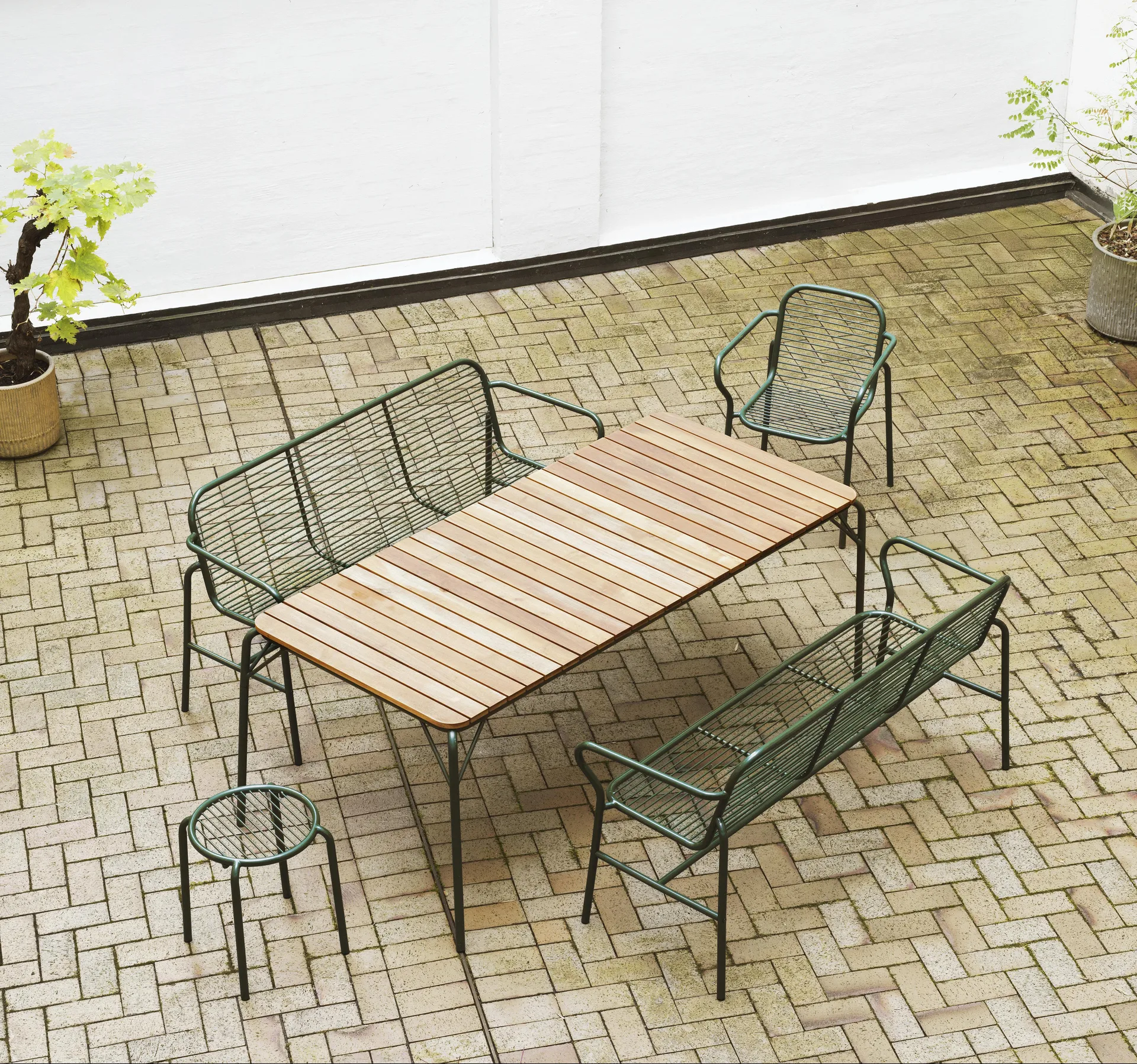 Vig ronde kruk, Groen, Ø41x46 cm Normann Copenhagen