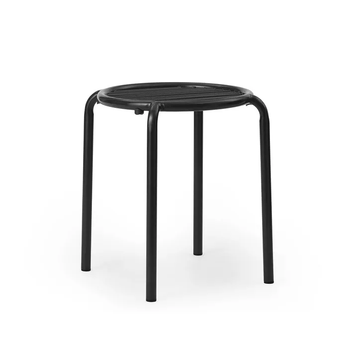 Vig ronde kruk - Zwart, Ø41x46 cm - Normann Copenhagen
