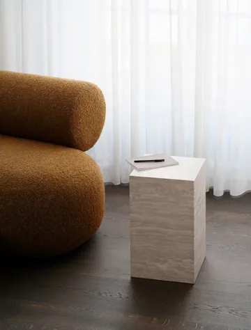 Cubism bijzettafel - Travertin, 30x30x50 cm - NORR11