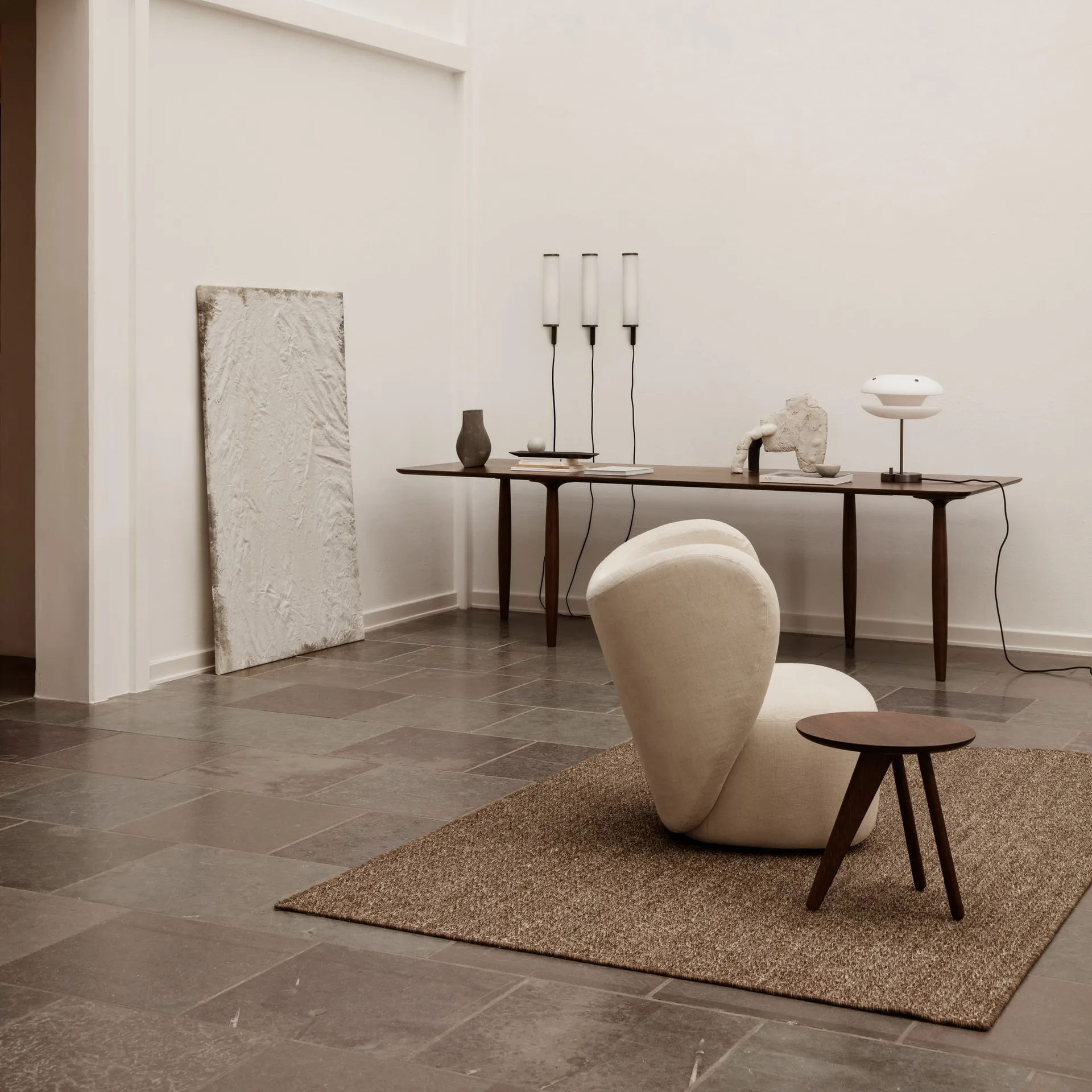 Deco muurlamp, Wit-zwart NORR11