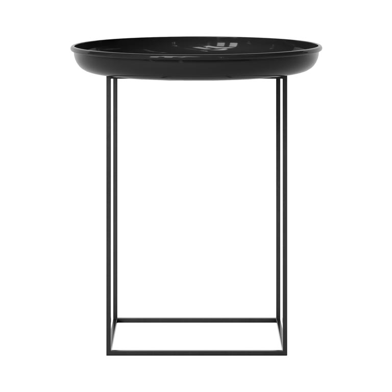 NORR11 Duke bijzettafel small Lacquered obsidian | Scandinavisch Interieur | Bijzettafels | Zwart