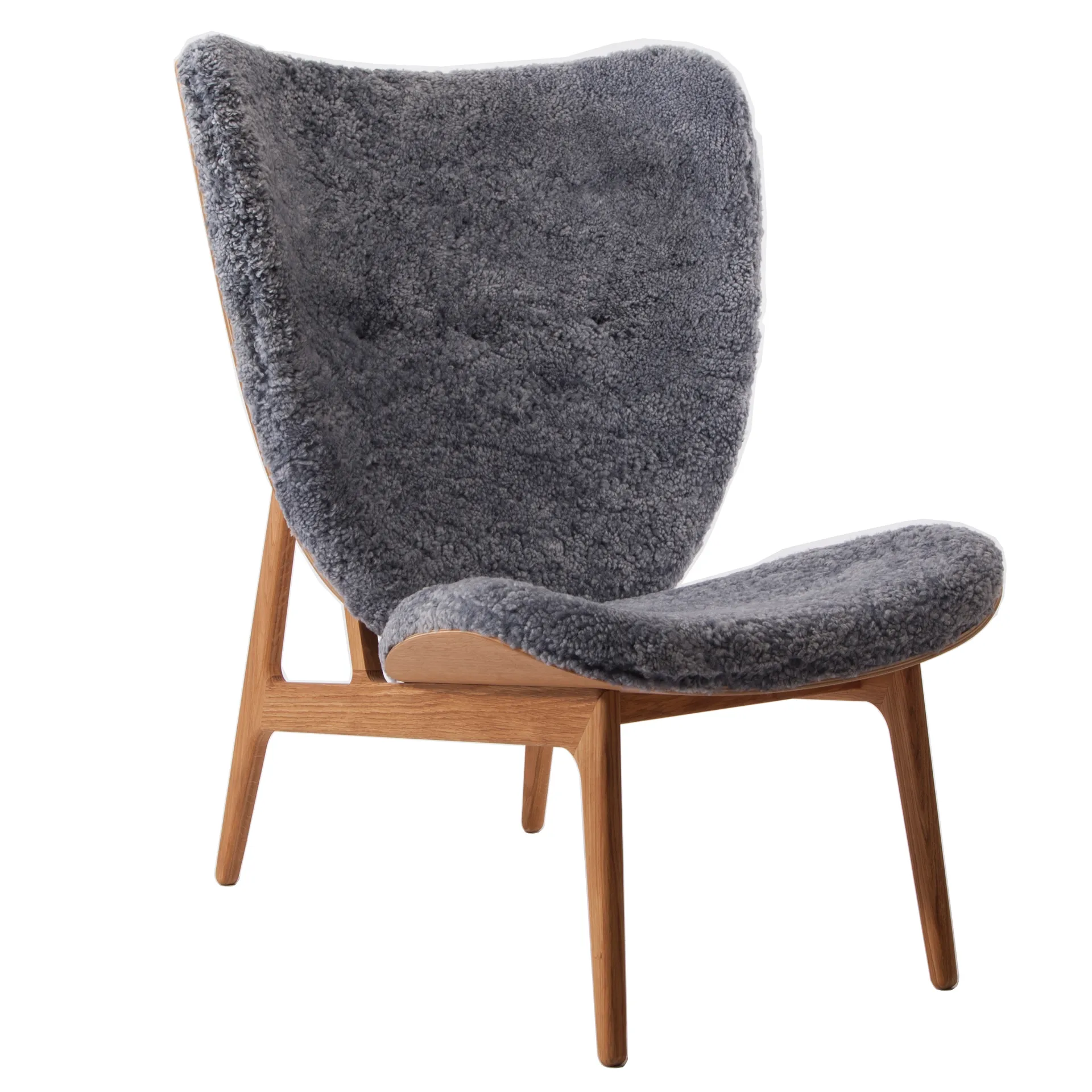 Elephant lounge sheepskin eikenhout, Graphite NORR11