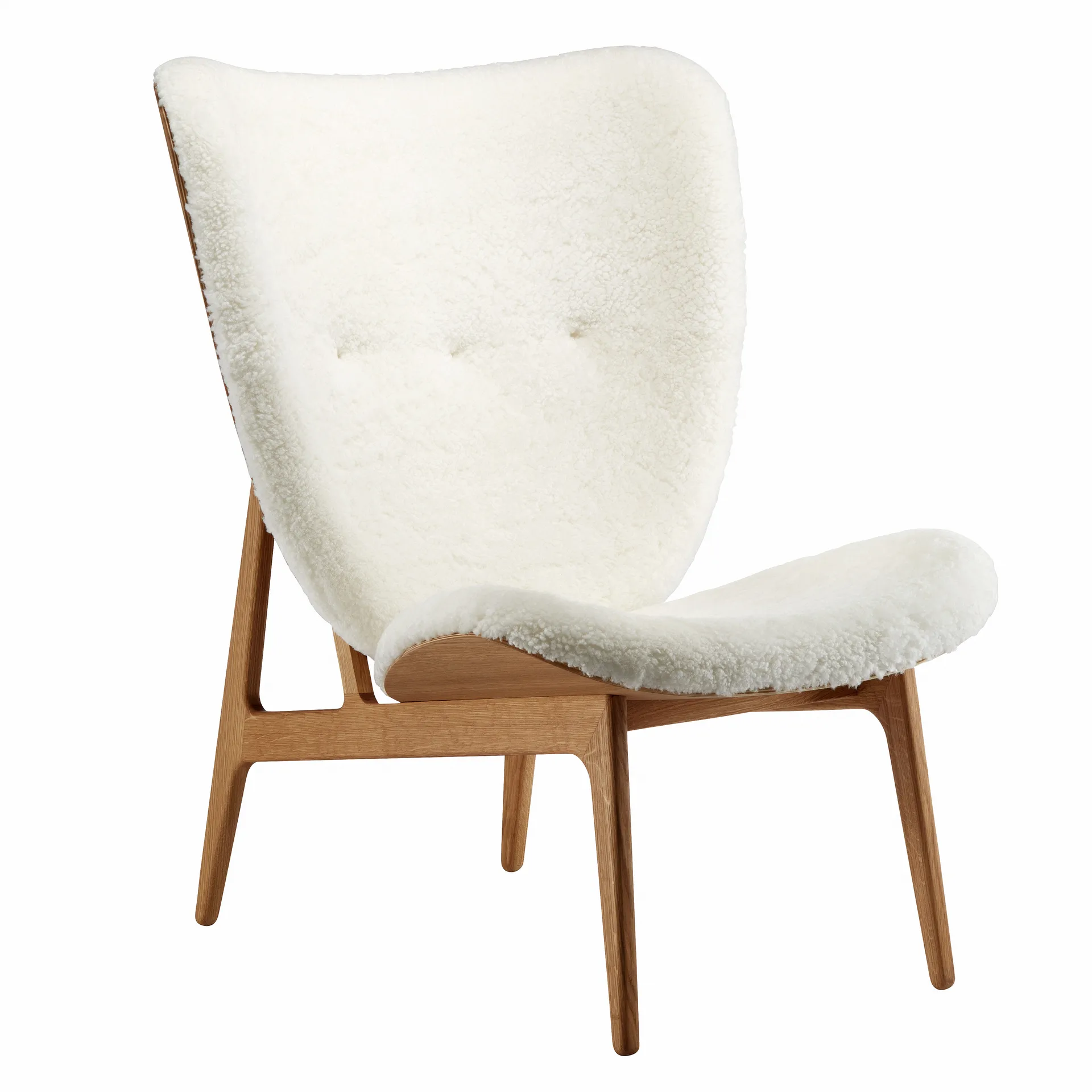 Elephant lounge sheepskin eikenhout, Off white NORR11