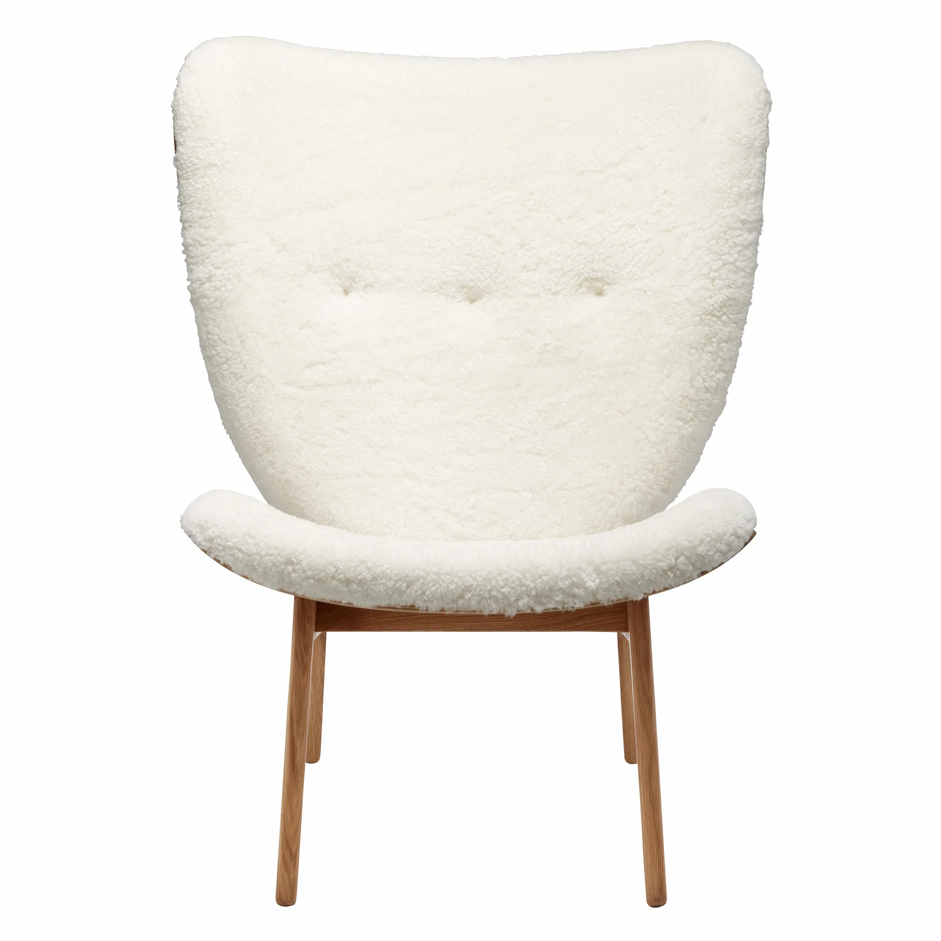 Elephant lounge sheepskin eikenhout, Off white NORR11