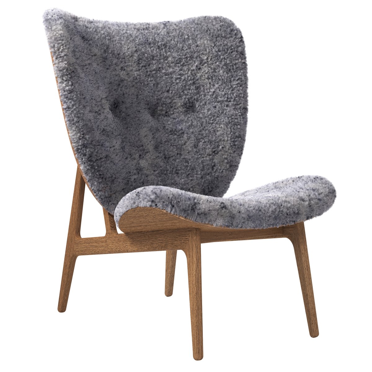 NORR11 Elephant lounge sheepskin oak Graphite | Scandinavisch Interieur | Fauteuils, krukken & hockers | Grijs