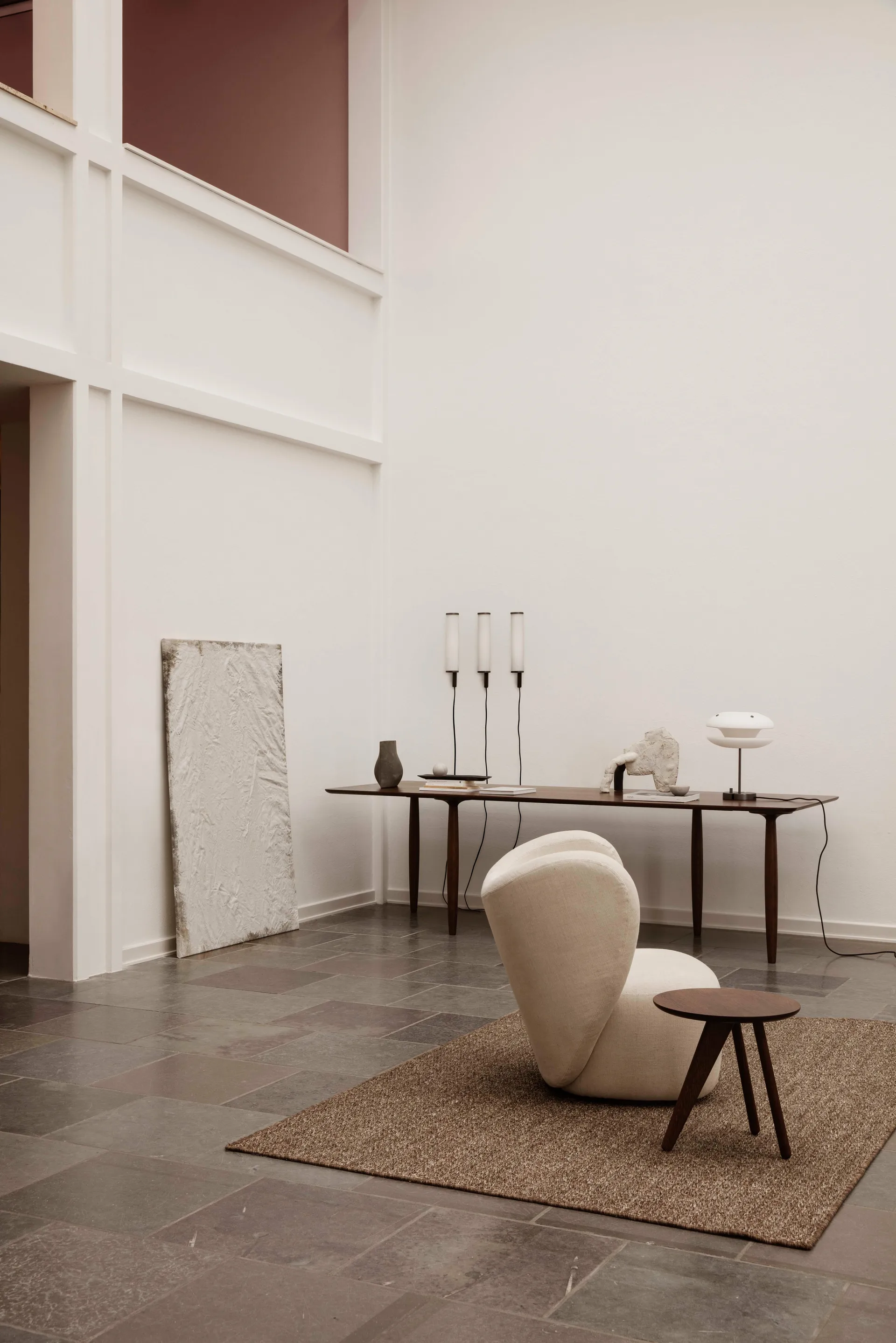 Fin bijzettafel Ø40 cm, Dark smoked oak NORR11