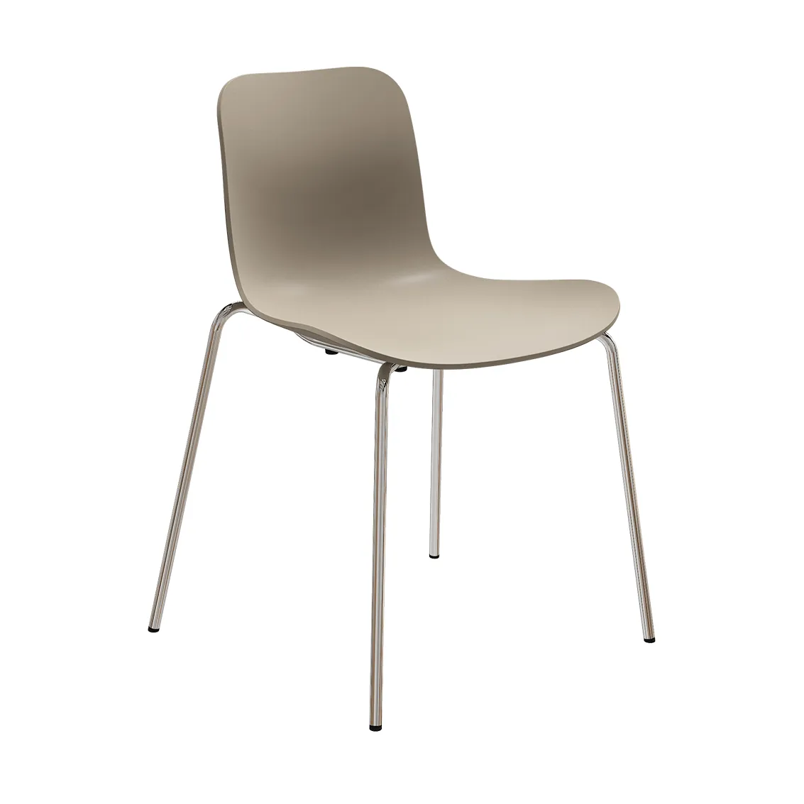 Langue stoel, Warm grey-verchroomd frame NORR11