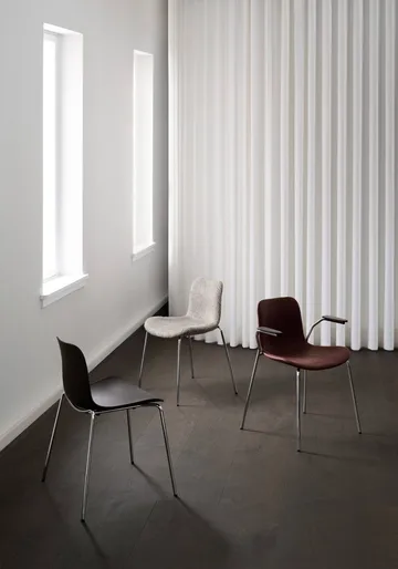 Langue stoel - Warm grey-verchroomd frame - NORR11