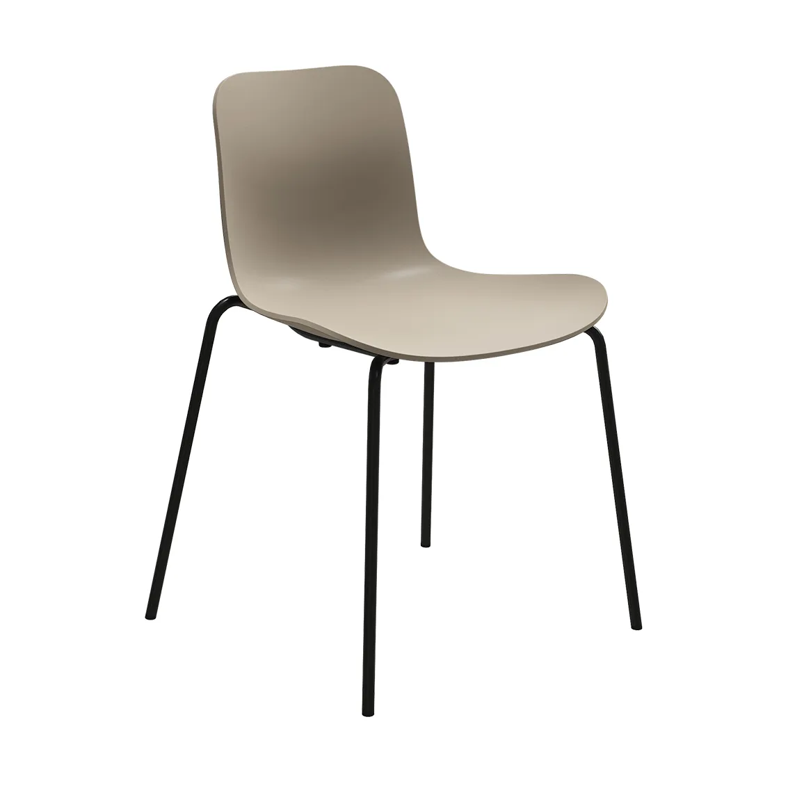 Langue stoel, Warm grey-zwart onderstel NORR11